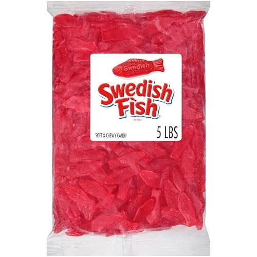 Giant Swedish Fish Candy | Jumbo Soft & Chewy Red Fish