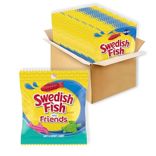 Swedish Fish and Friends Candy | Mixed Flavor Variety Pack