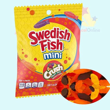 Grape Swedish Fish Candy | Chewy Purple Fruit Candy