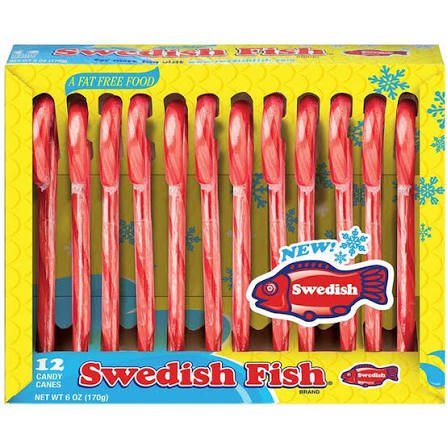 Swedish Fish Candy Canes